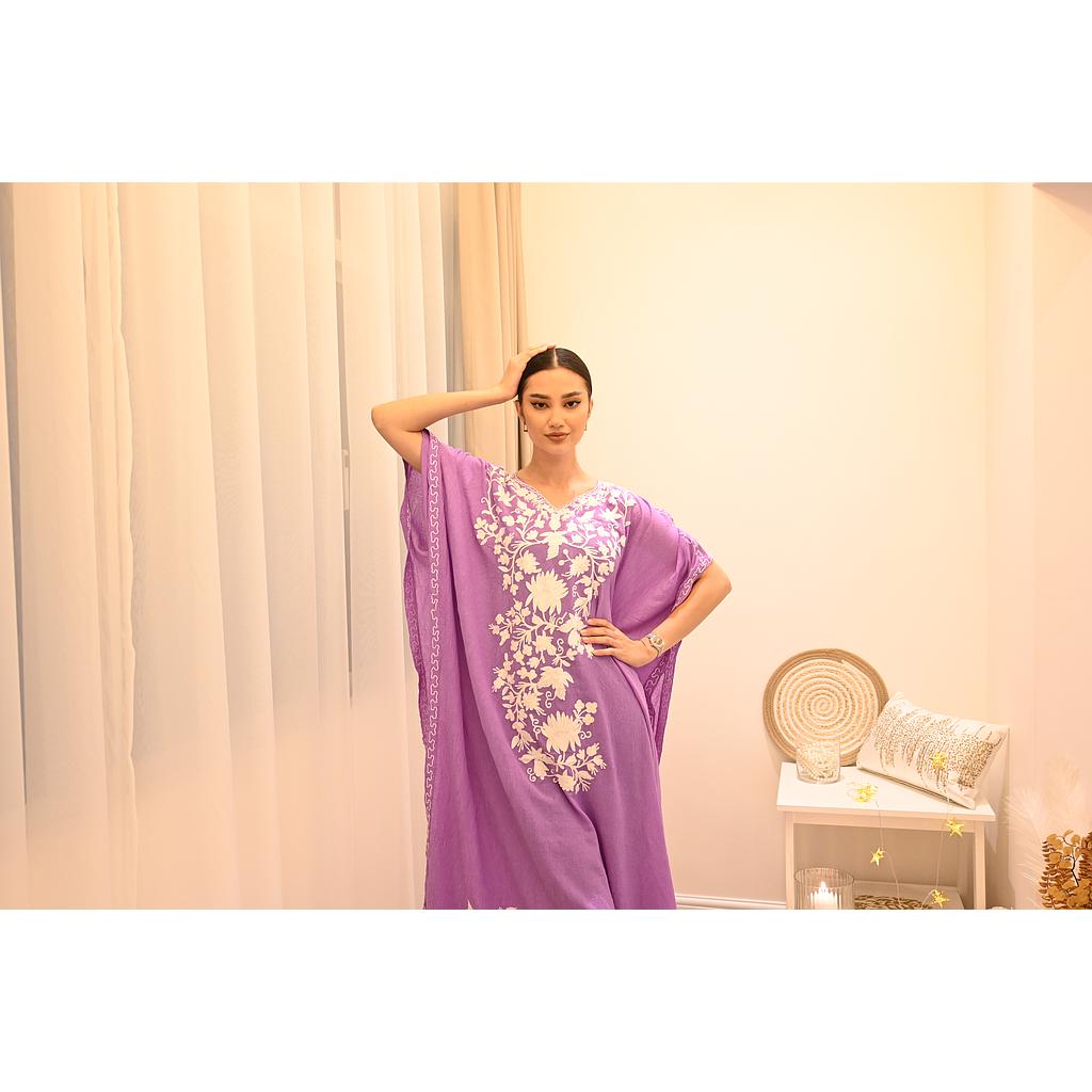 PF Embroidered Kaftan (Purple)