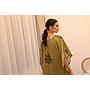 PF Embroidered Kaftan (Army Green)